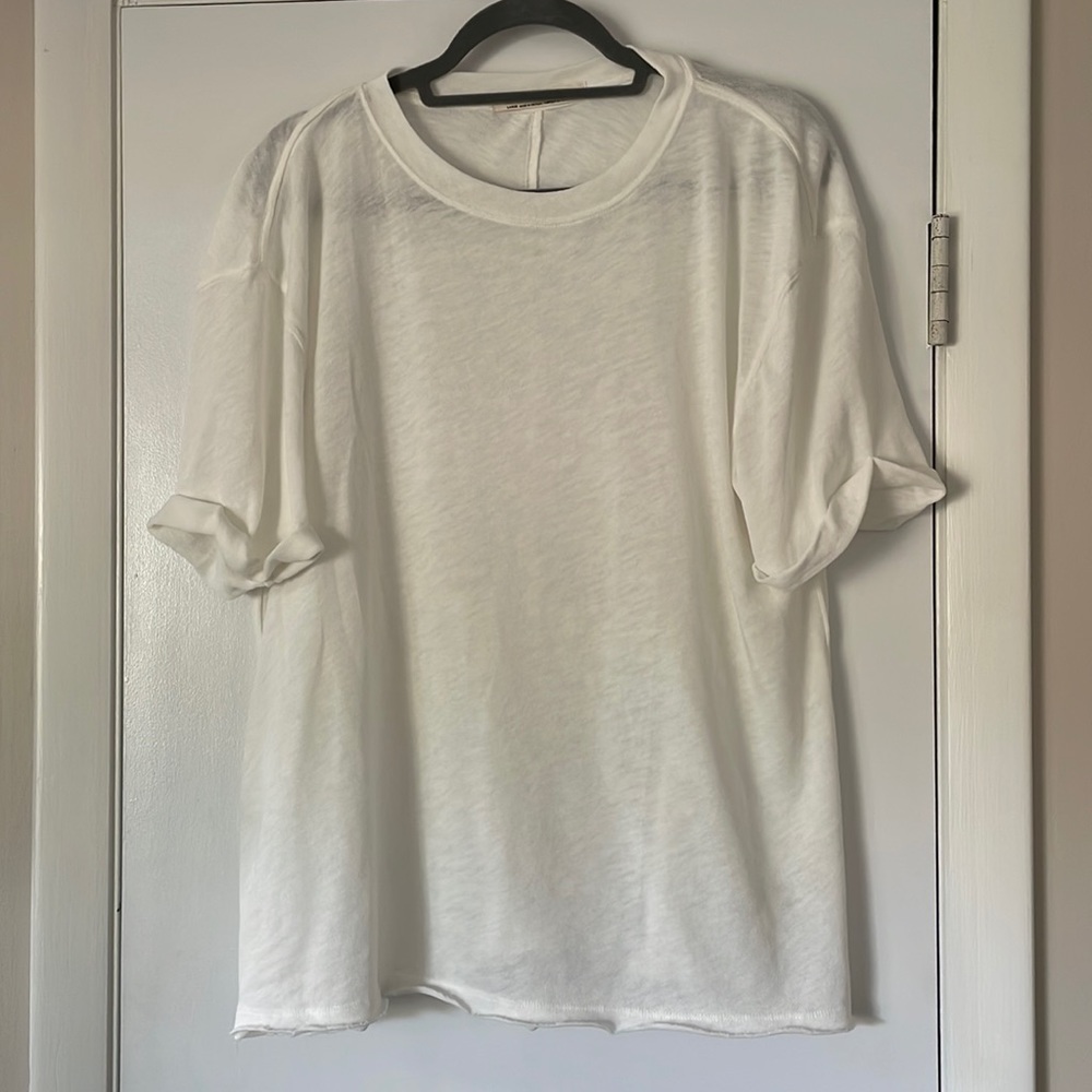 Free people white classic tee